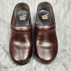 Dansko XP Women's Brown Leather Clogs Size 8.5 EU39 Nurse-Teacher Retro Boho